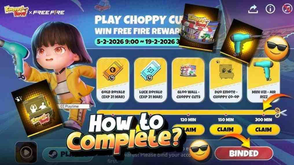Free Fire Choppy Cuts Event