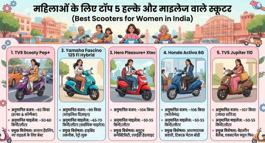 Best Scooters for Women in India